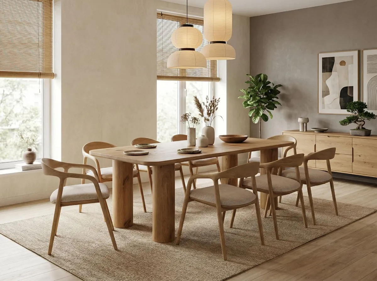 Mokki Ash Dining Chair – Beige Japandi Comfort - Image 3