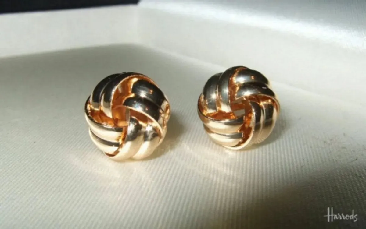 Vintage Harrods Clip-On Earrings - Image 2