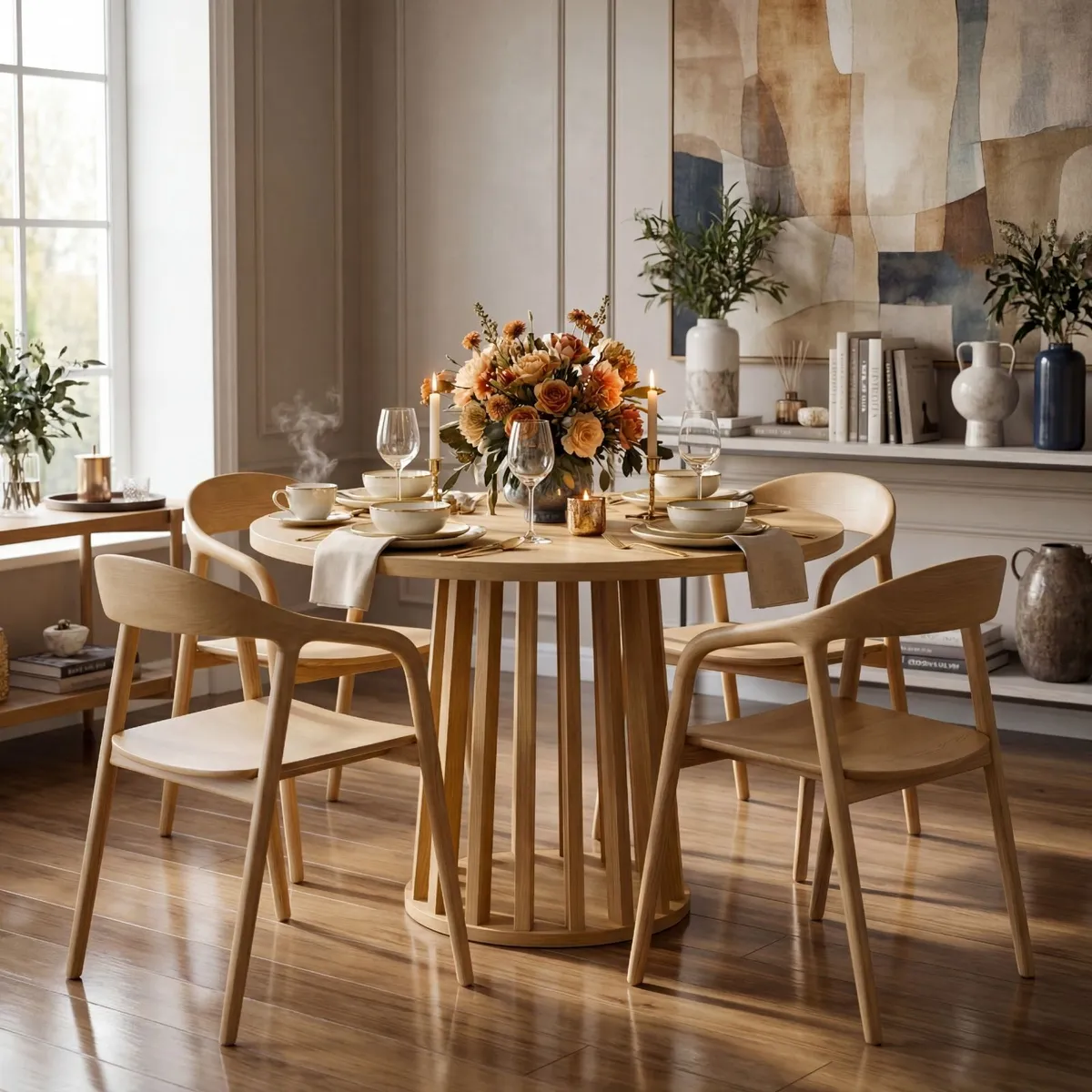 Mokki Ash Dining Chair – Solid Wood Edition - Image 1