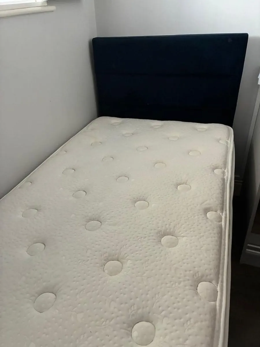 Single bed - mattress, storage base, and headboard - Image 2