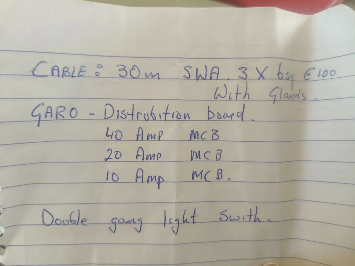 30m cable and distribution board - Image 3