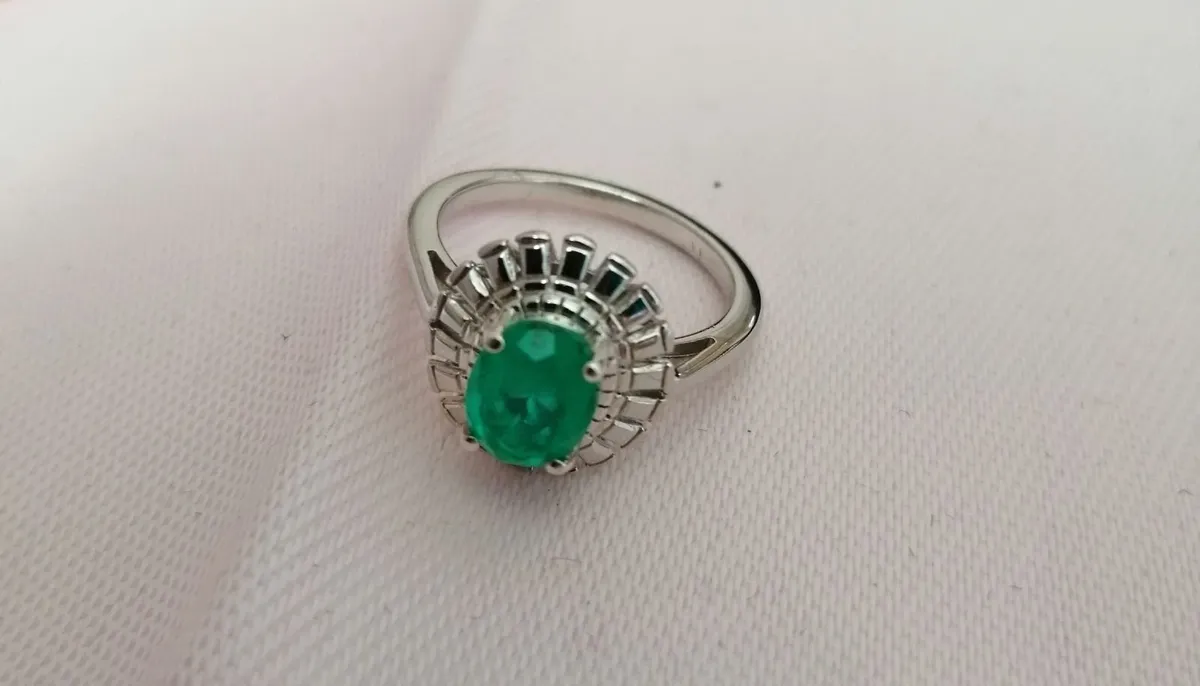 Sterling silver ring Size N - Image 2