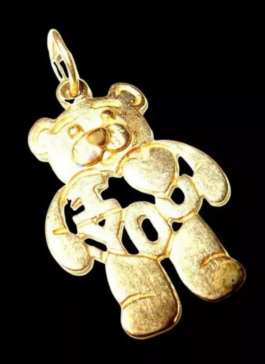 Vintage 9ct 'Teddy' I Love You' Pendant - Image 3