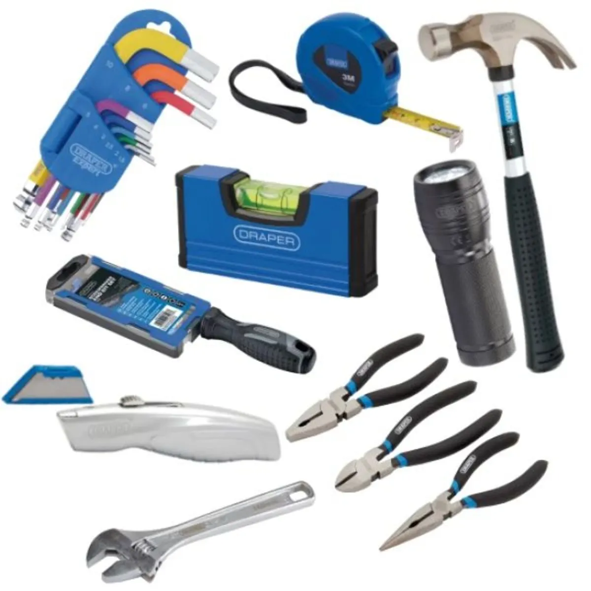 Draper 9 Piece Essential Workshop & DIY Tool Kit - Image 1