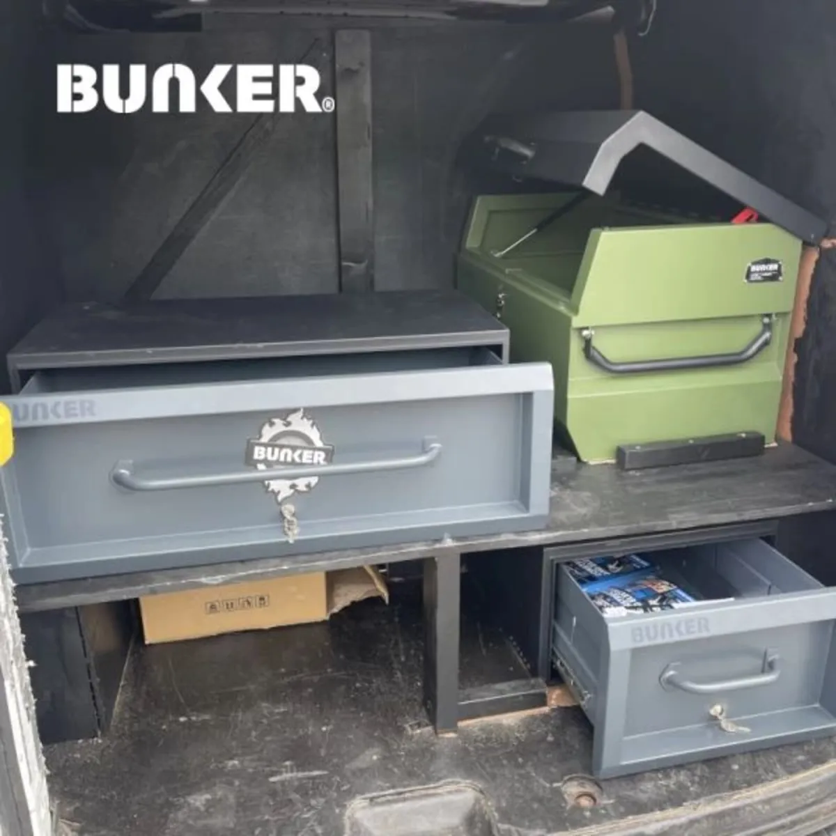 Bunker® K1 Stacking Box, Black (07137) - Image 2