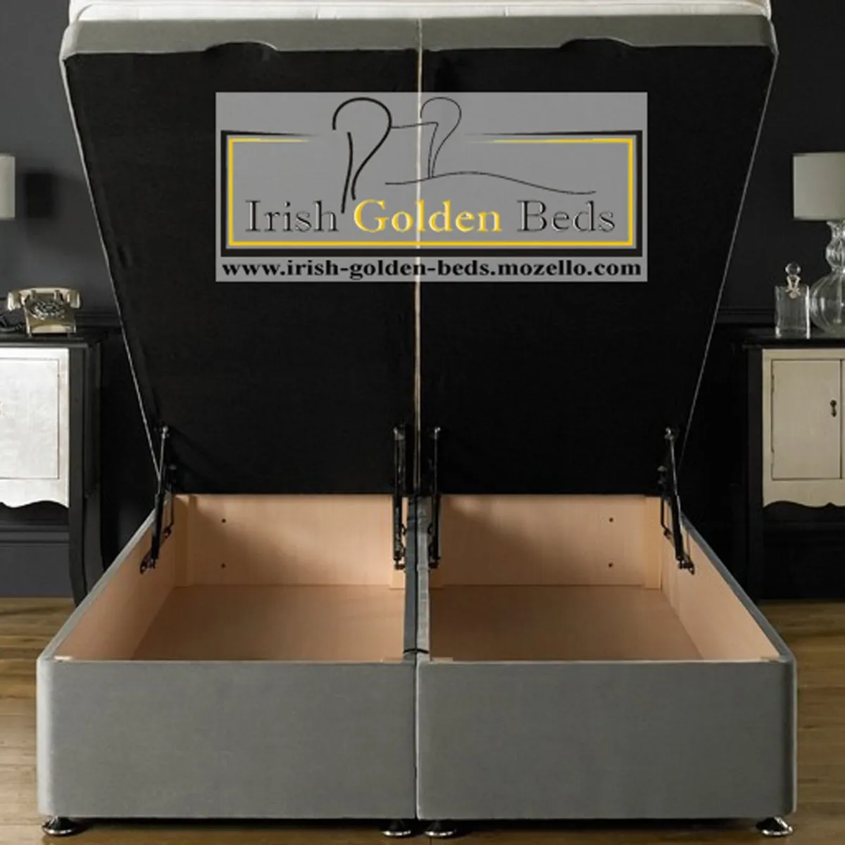 bed frame and headboard, free delivery - Image 1