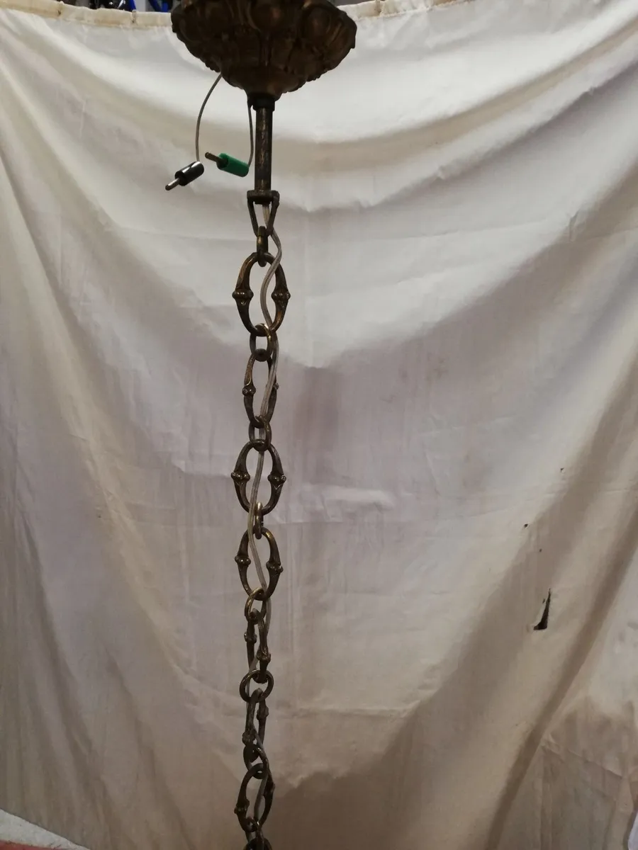 Vintage 1960 ceiling Glass Drops Murano 3 Arms - Image 2