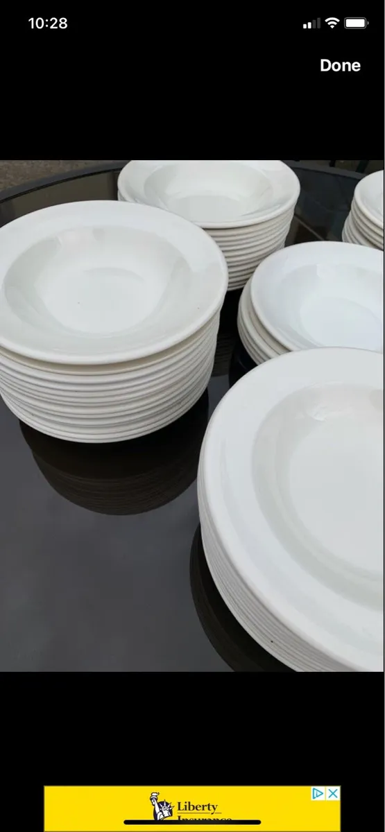 White soup / salad/ curry plates - Image 1