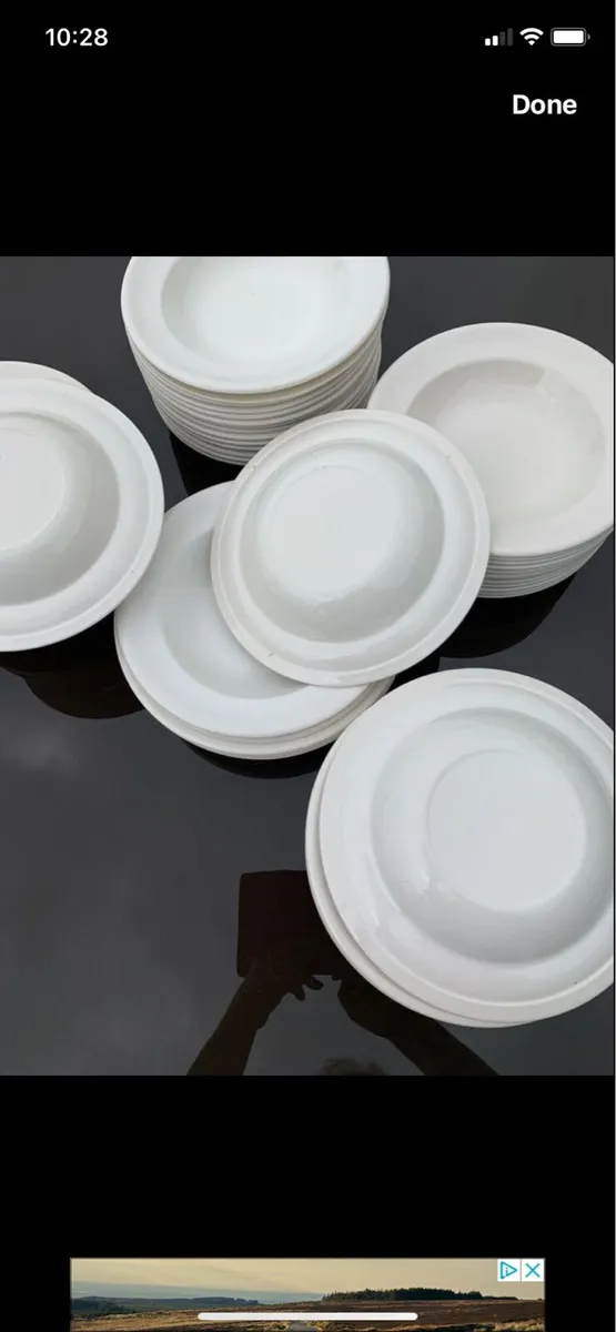 White soup / salad/ curry plates - Image 2