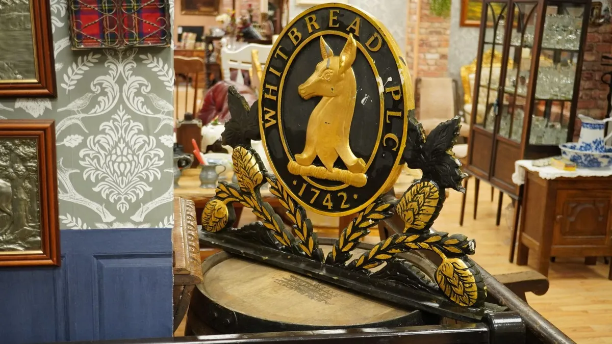 Vintage Double-Sided Whitbread Pub Sign - Image 3