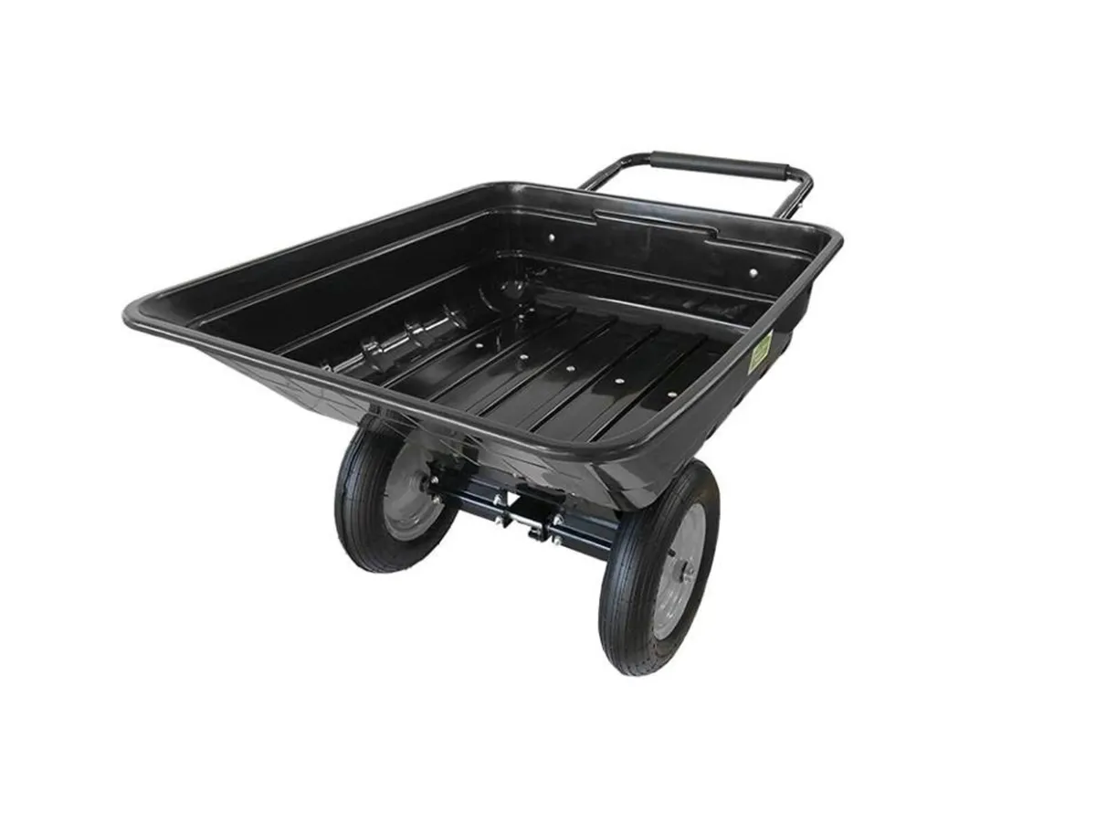 SALE BLACK 350L Tipping Garden Cart - Image 2
