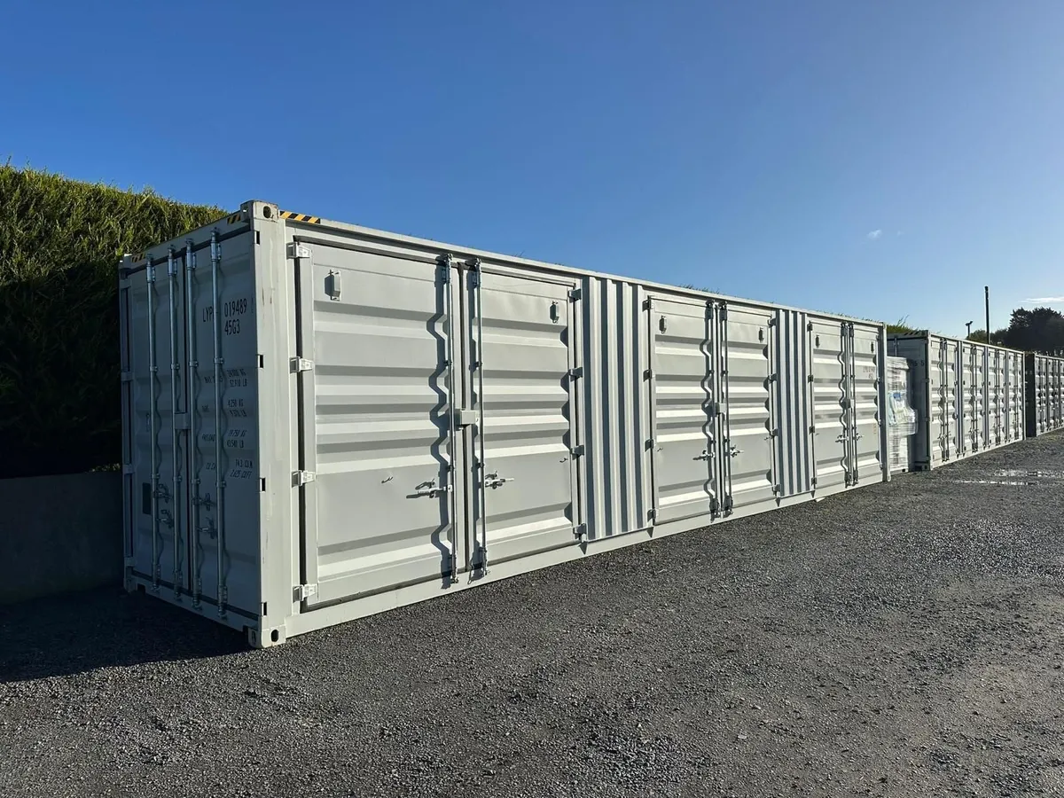 3 Door Open Side 40FT High Cube Shipping Container - Image 2