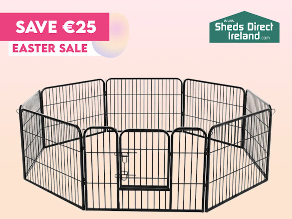 SALE DOG PEN WITH 8 sides - Image 1