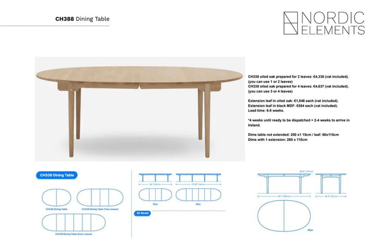 Carl Hansen Dining Table - Image 2