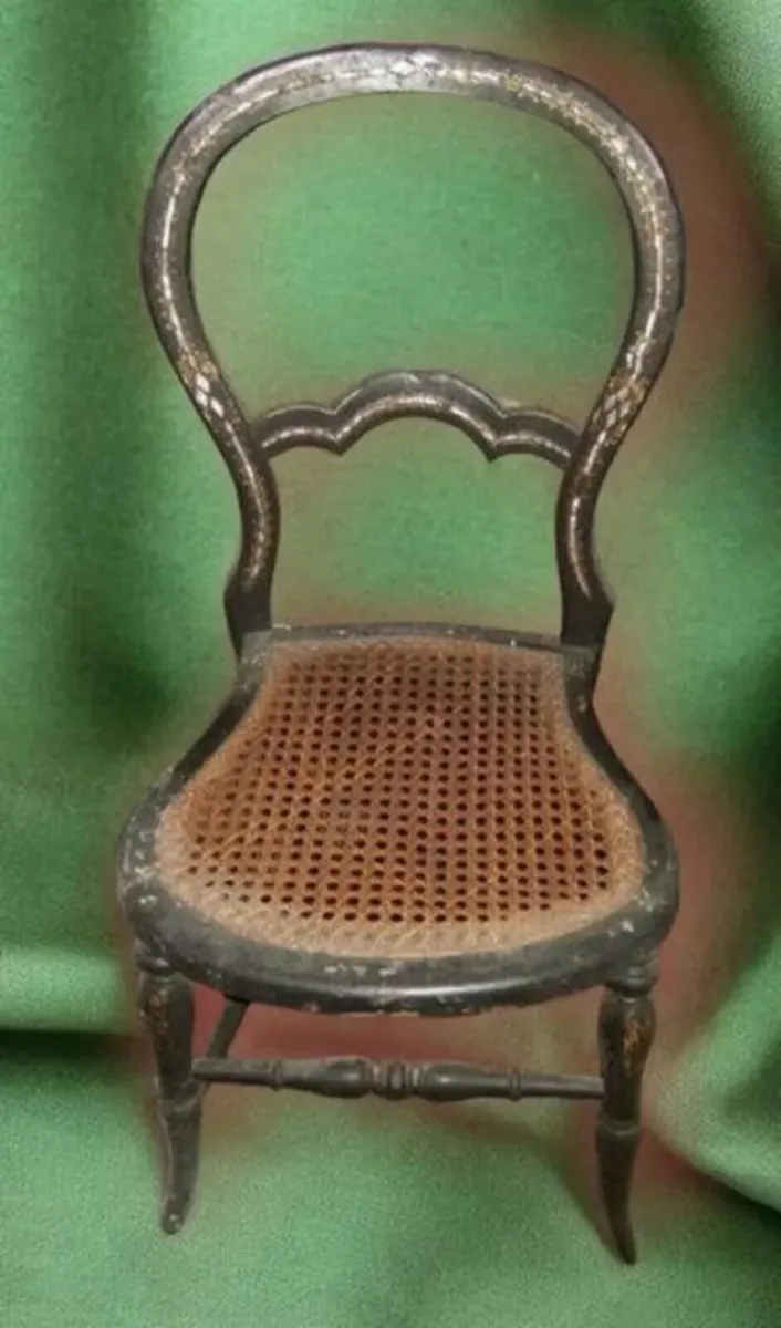 Victorian Chair with Mother of Pearl Inlay - Image 4