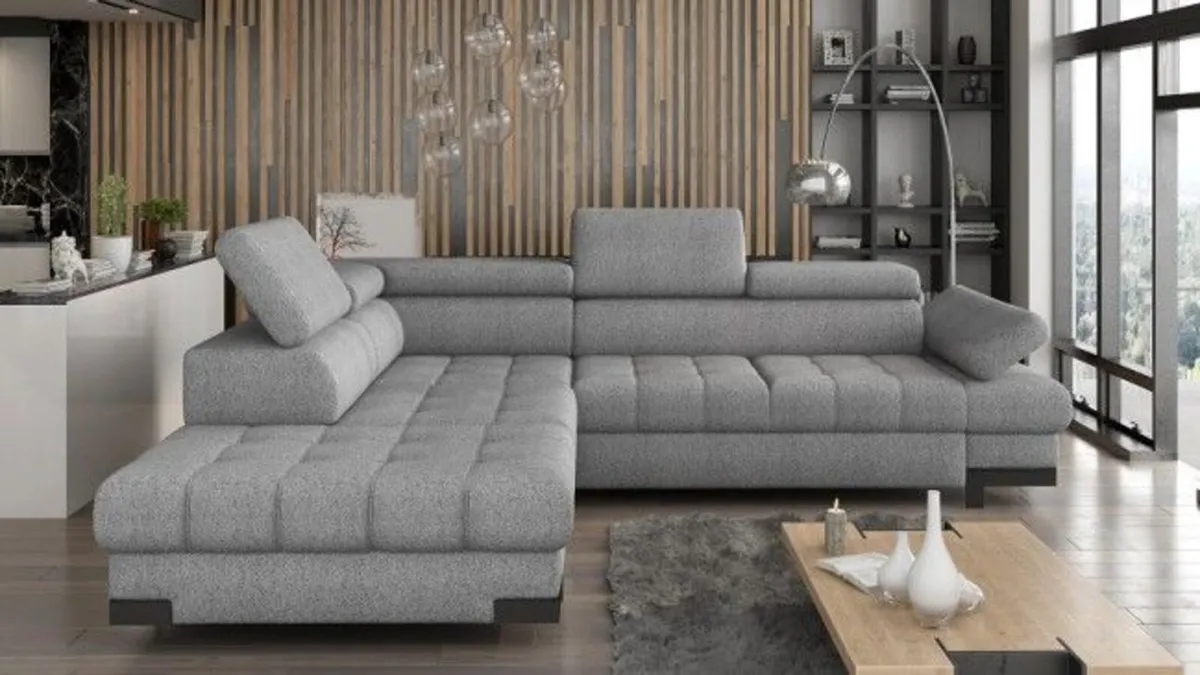 SELVA L CORNER SOFA BED - Image 1