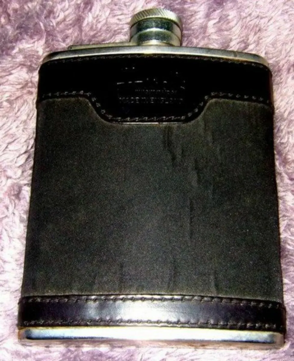 Vintage Harrods Hip Flask - Image 1