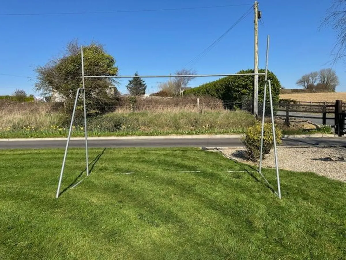 Pair of Steel Goal Posts 12ft x 6ft