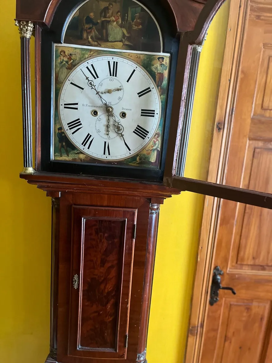 Grandfather clock R Farquharson Dundee - Image 1