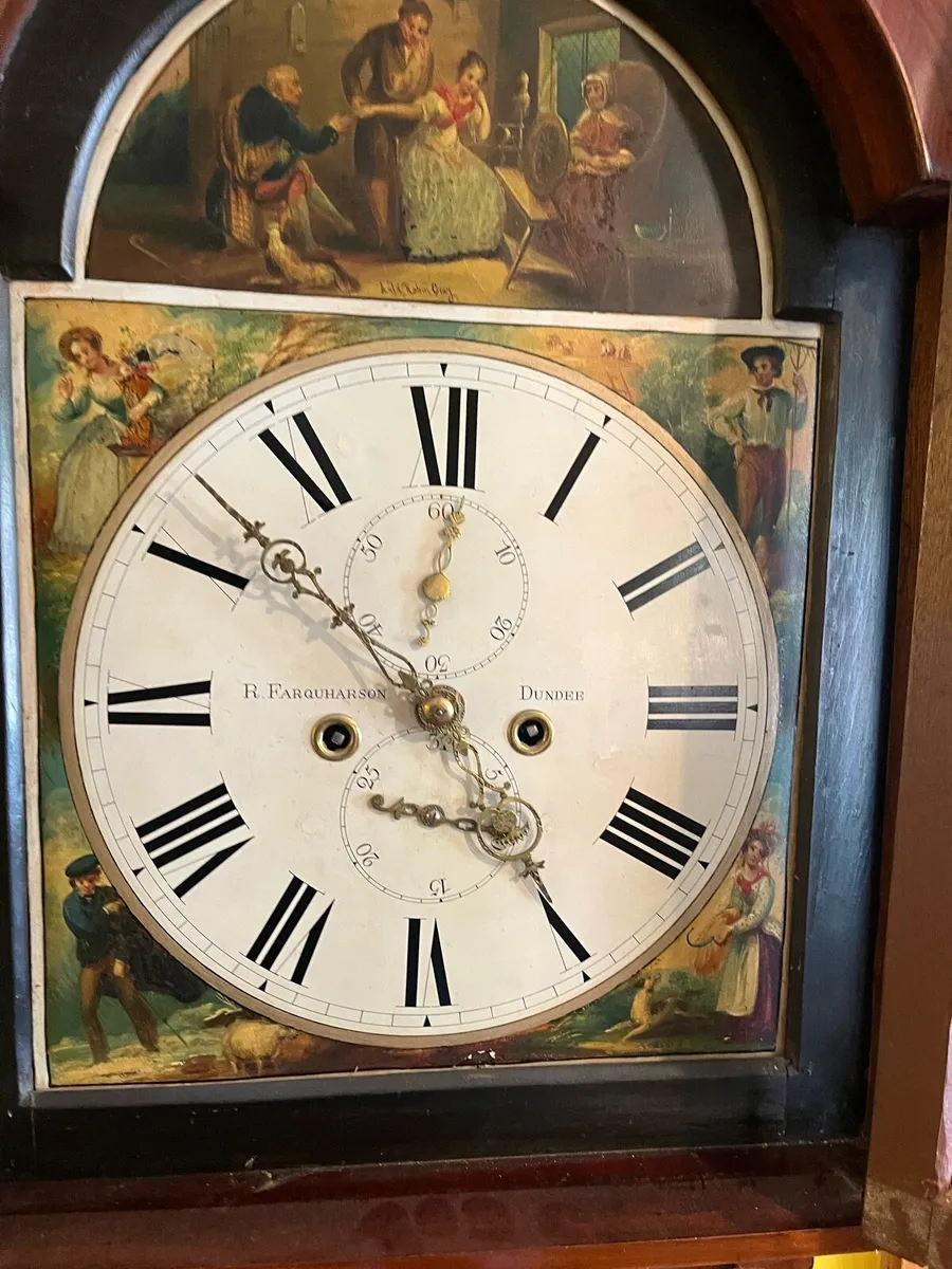 Grandfather clock R Farquharson Dundee - Image 2