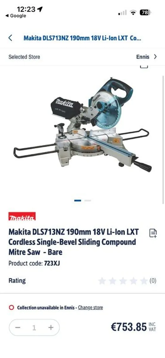 Makita 18v 300mm Mitre saw - Image 4