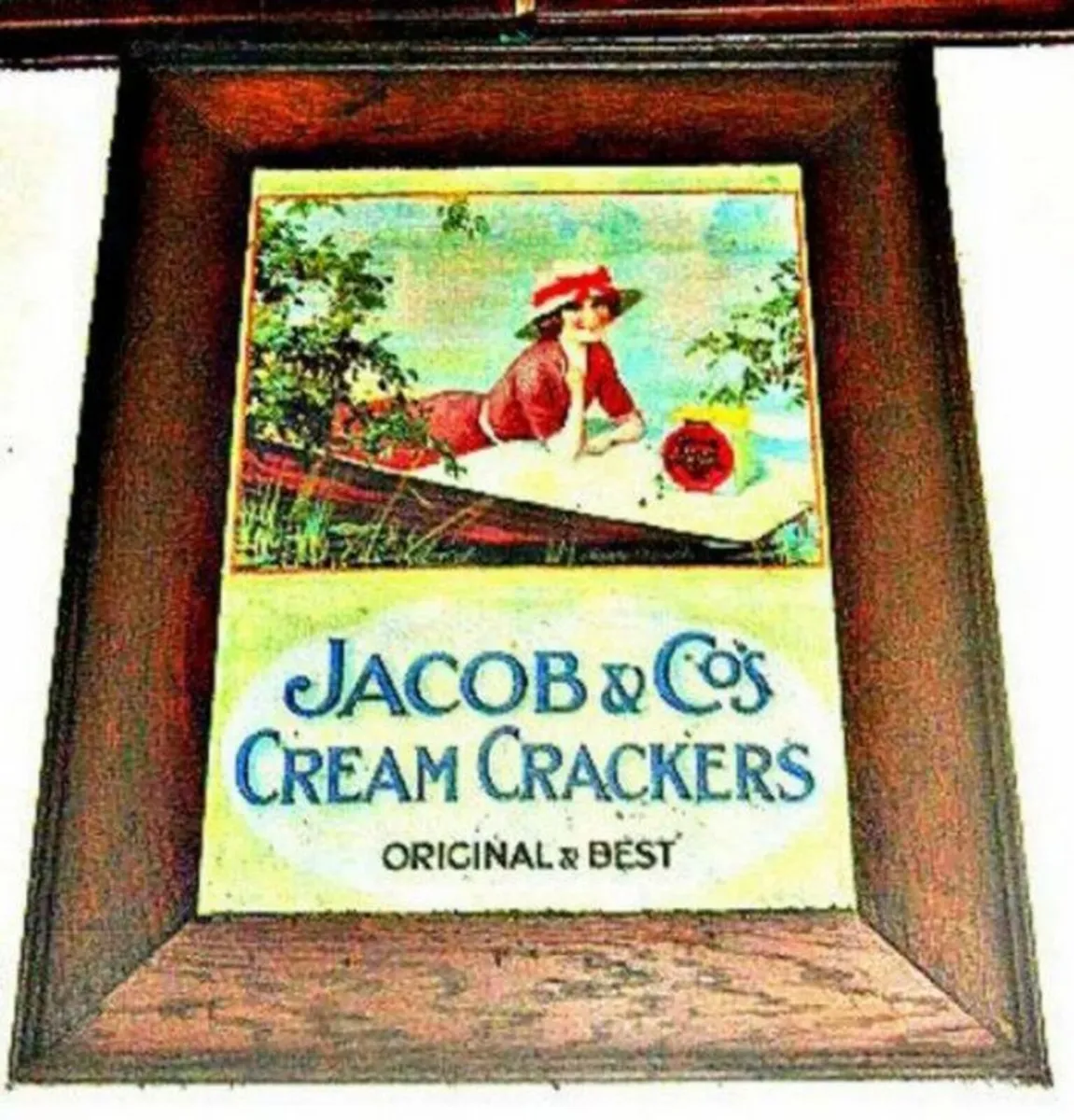 Vintage 'Framed 'Jacobs' Advertisement - Image 1