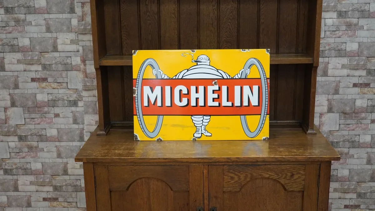 Michelin Bibendum Enamel Sign - Image 1