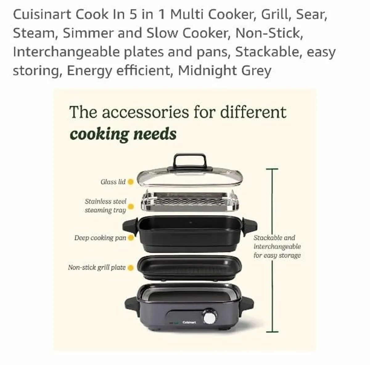 Cuisinart Cook In 5 in 1 Multi Cooker - Image 2