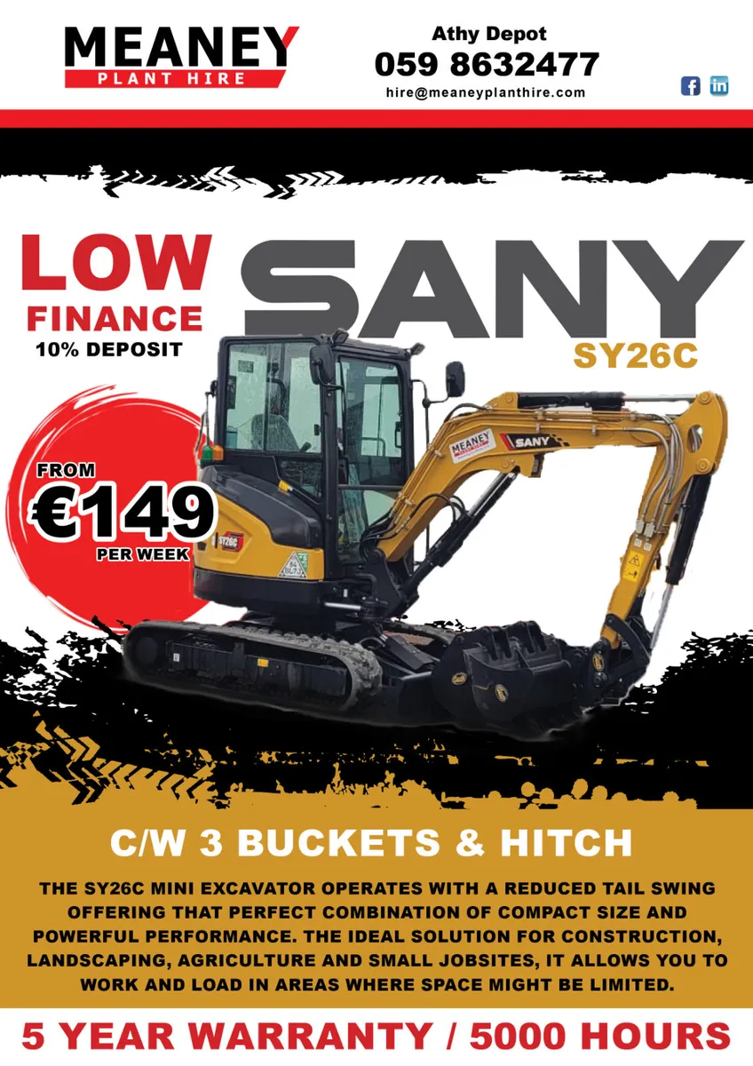 New Sany SY26C Digger