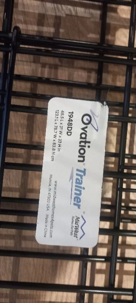 XL Dog Crate Ovation Trainer VGC - Image 2