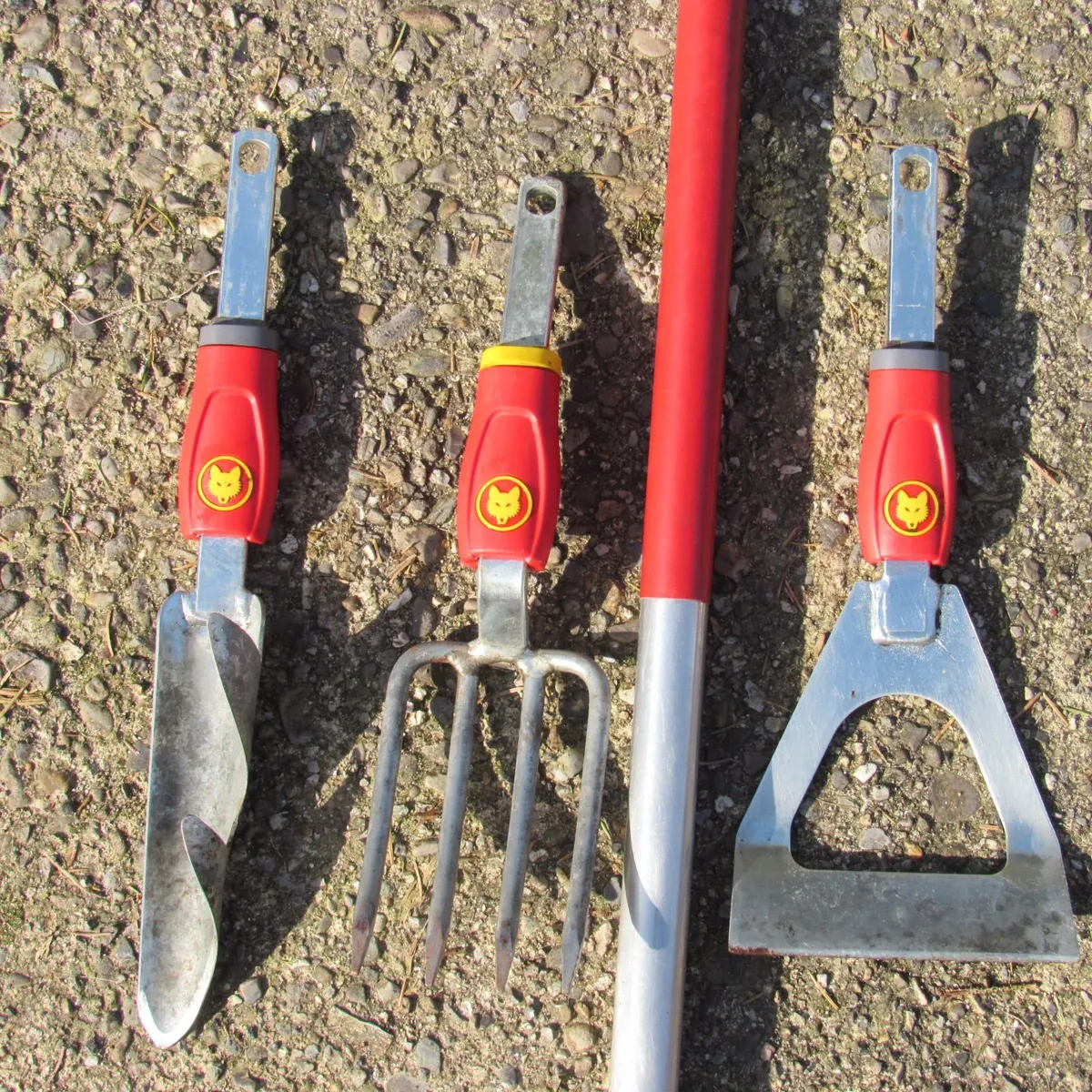 Wolf Garden Tool Set Fork Trowel Weeder Handle - Image 2