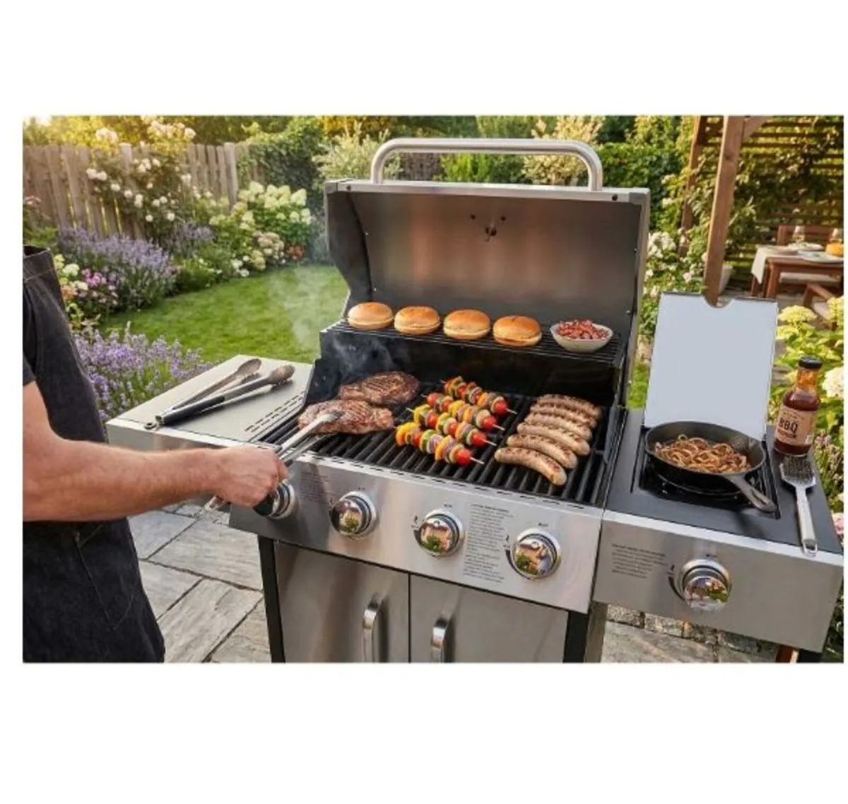 RoyalFlame 4+1 Gas BBQ Grill Station – Professiona - Image 3