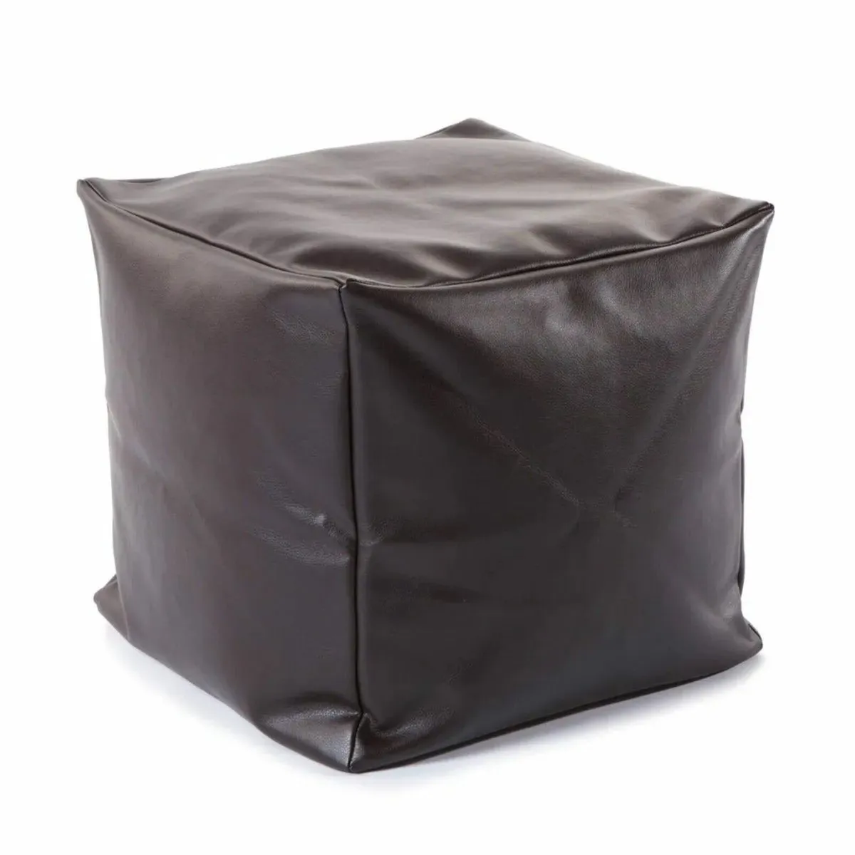 Brown Bean Bag Ottoman Cover Medium Unfilled - Image 2