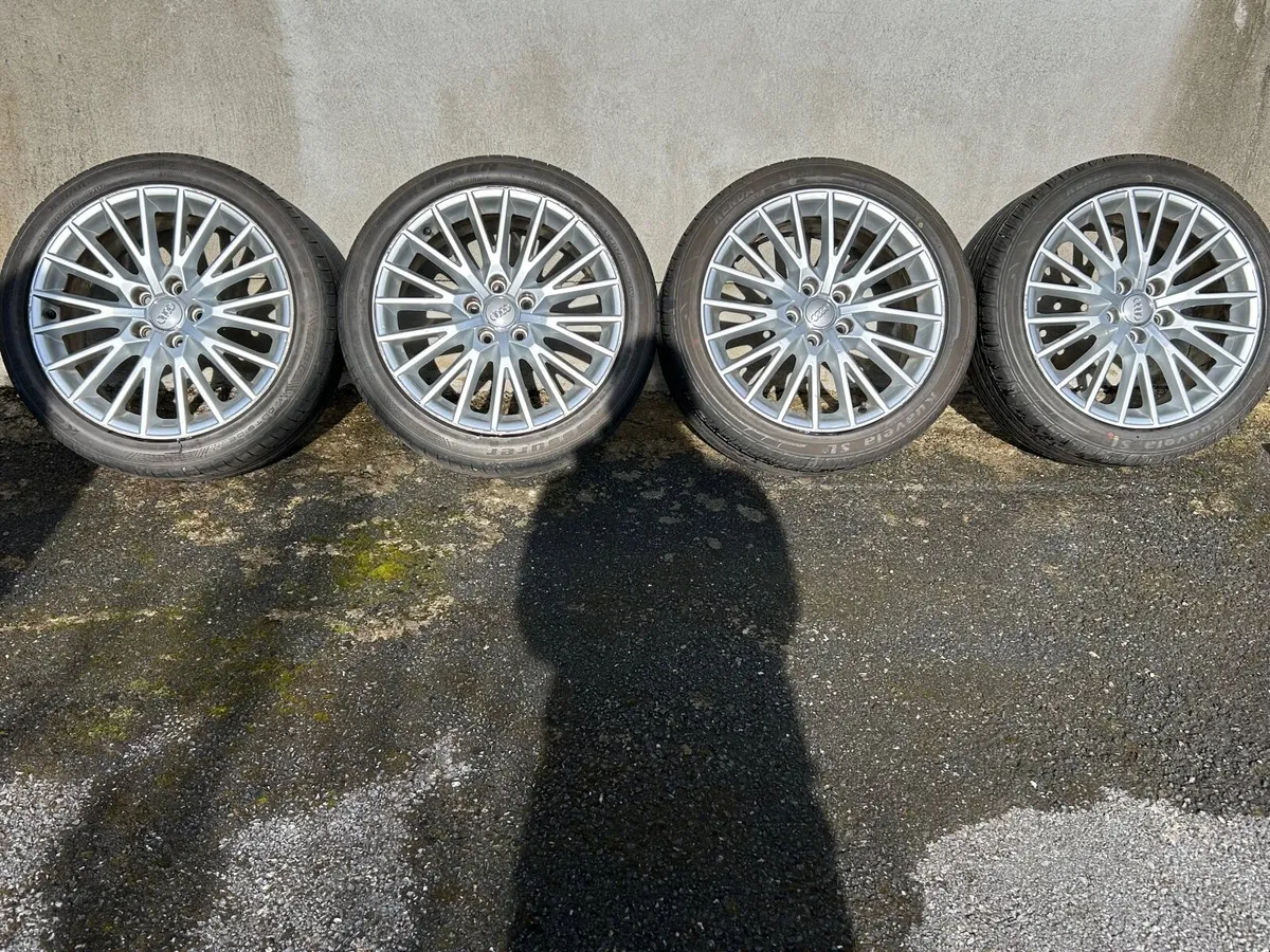Full set of 4 x 18” Audi Alloys & tyres - Image 1