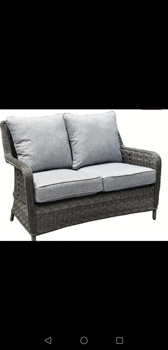 Brand New Dark Grey Rattan Companion Set - Image 3