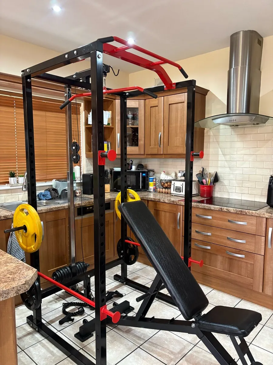 FULL CABLE SYSTEM WEIGHT SET-SQUAT, BENCH,  + - Image 1