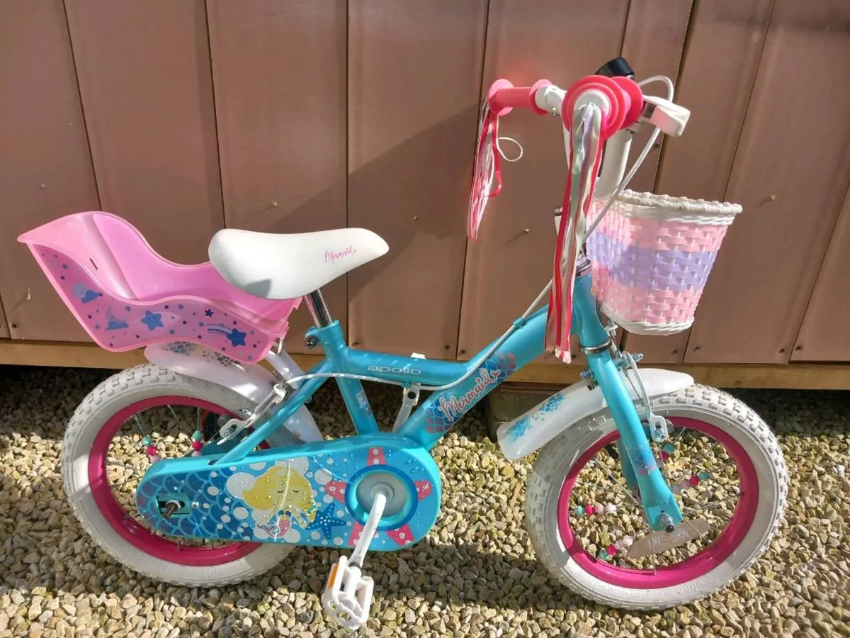 Kids mermaid bike size 14 inch wheels - Image 2