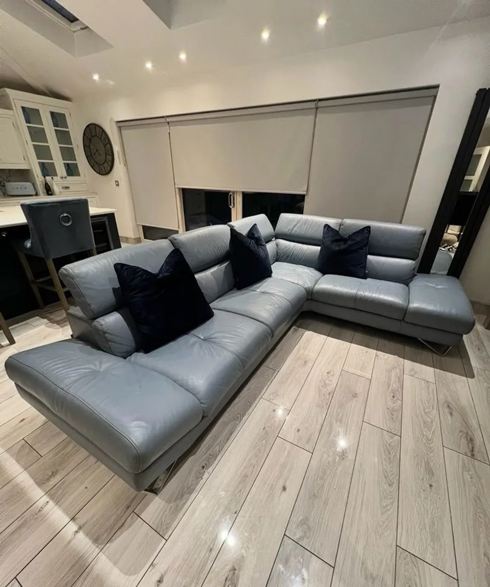 Leather corner sofa - Image 3