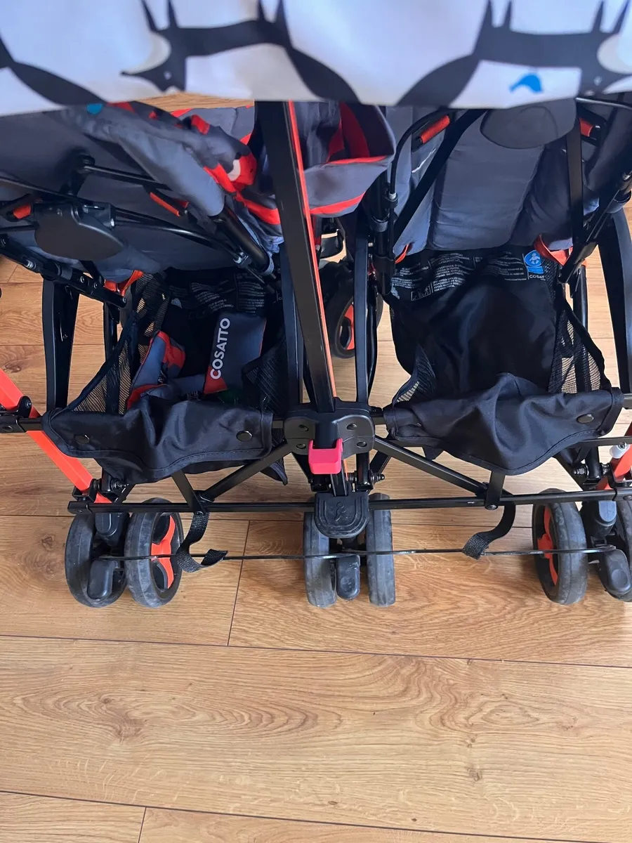 Cosatto Supa Dupa 3 Double Buggy – Fox Print - Image 3