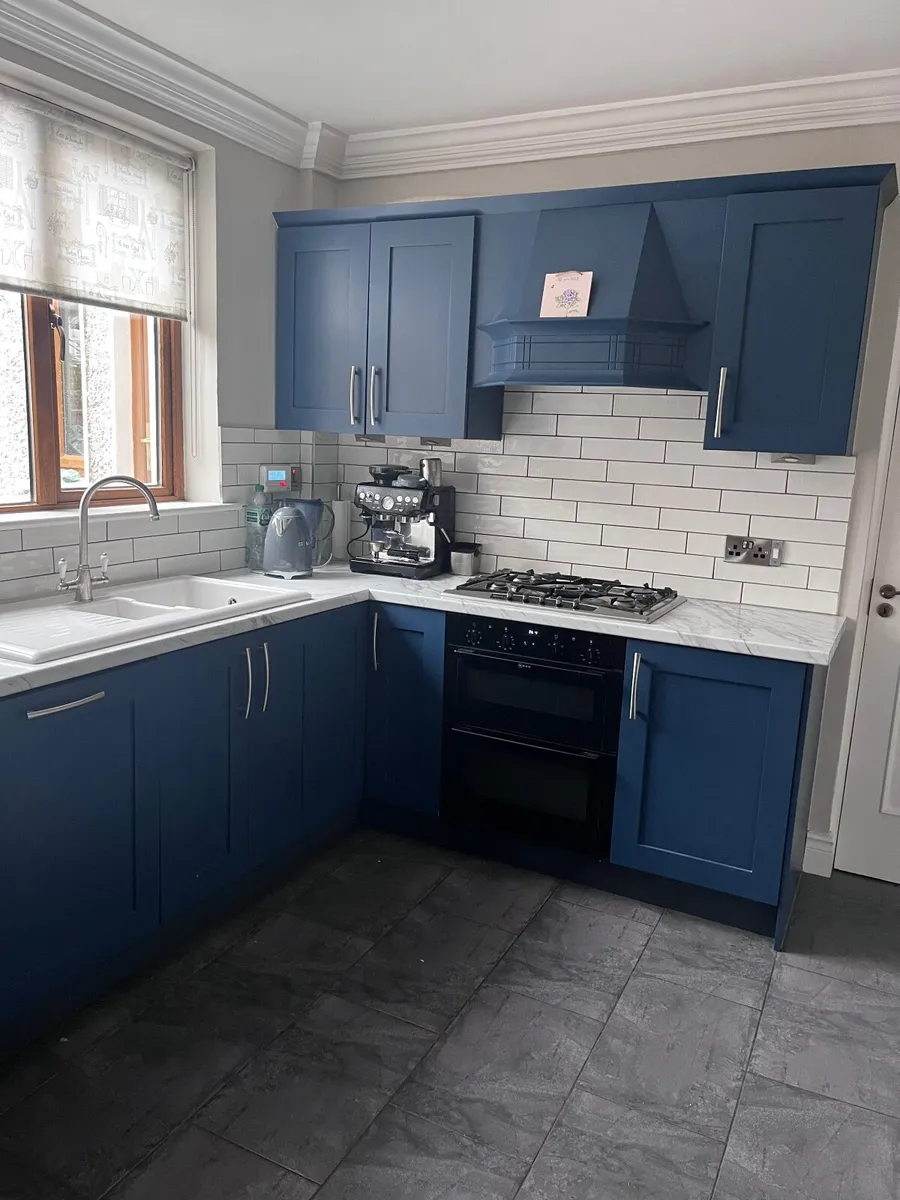 Pre loved solid oak kitchen and utility cabinets - Image 1