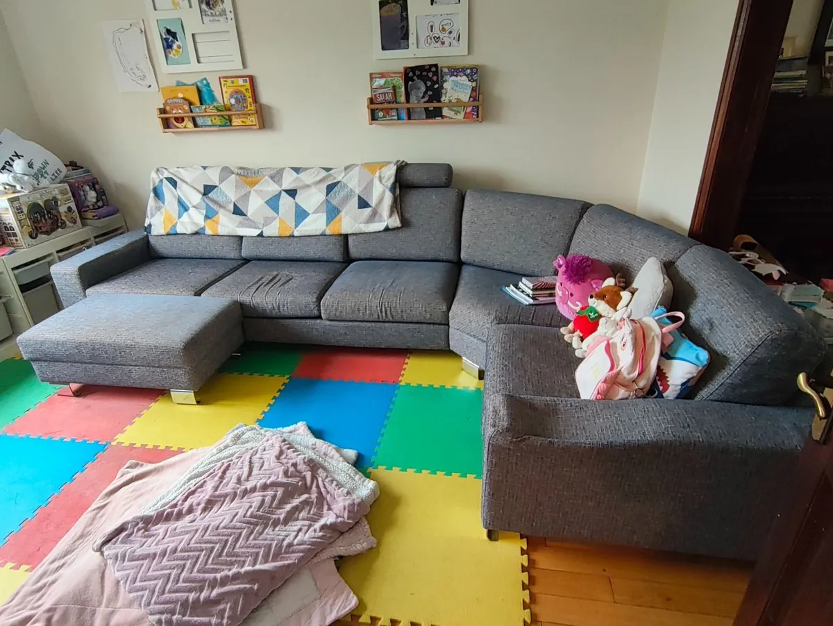 couch & stool - Image 2