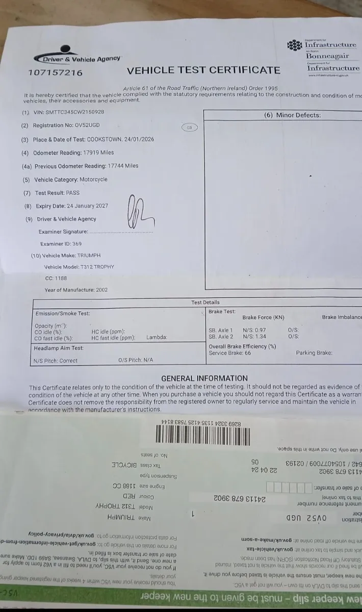 Triumph Trophy 2002 - Image 2