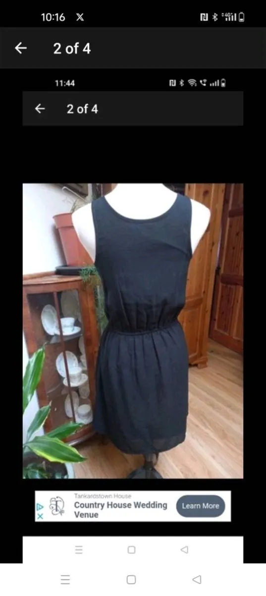 SELECT black elasticated waist with detail on the - Image 2