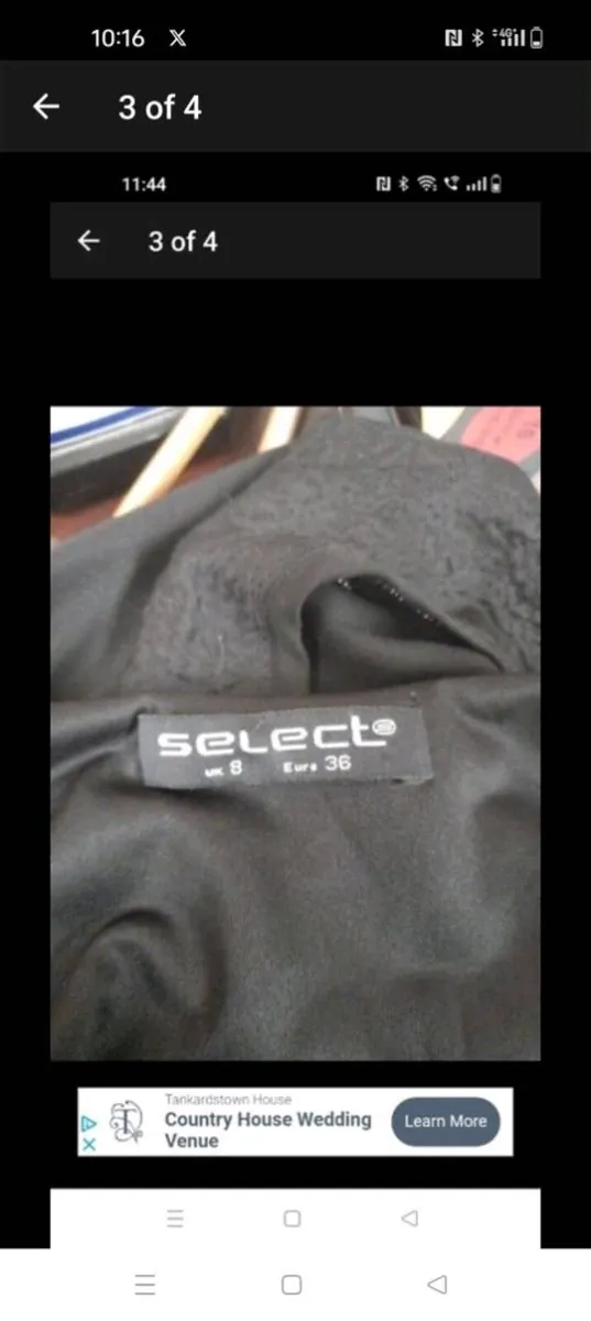 SELECT black elasticated waist with detail on the - Image 3