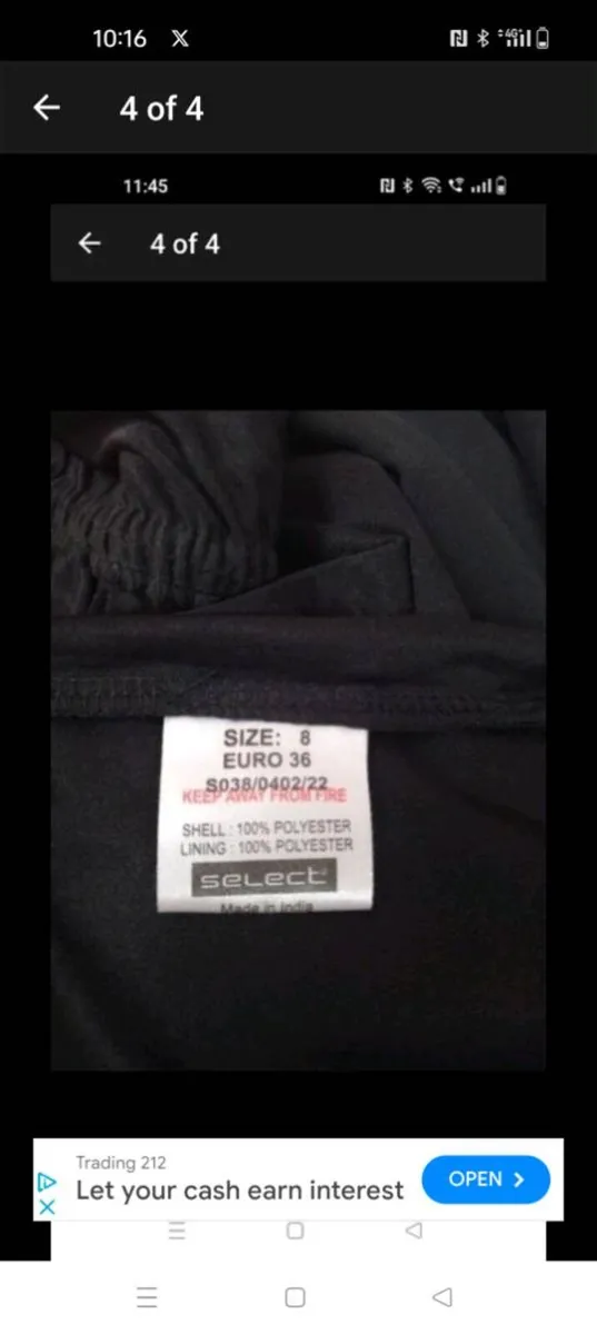 SELECT black elasticated waist with detail on the - Image 4