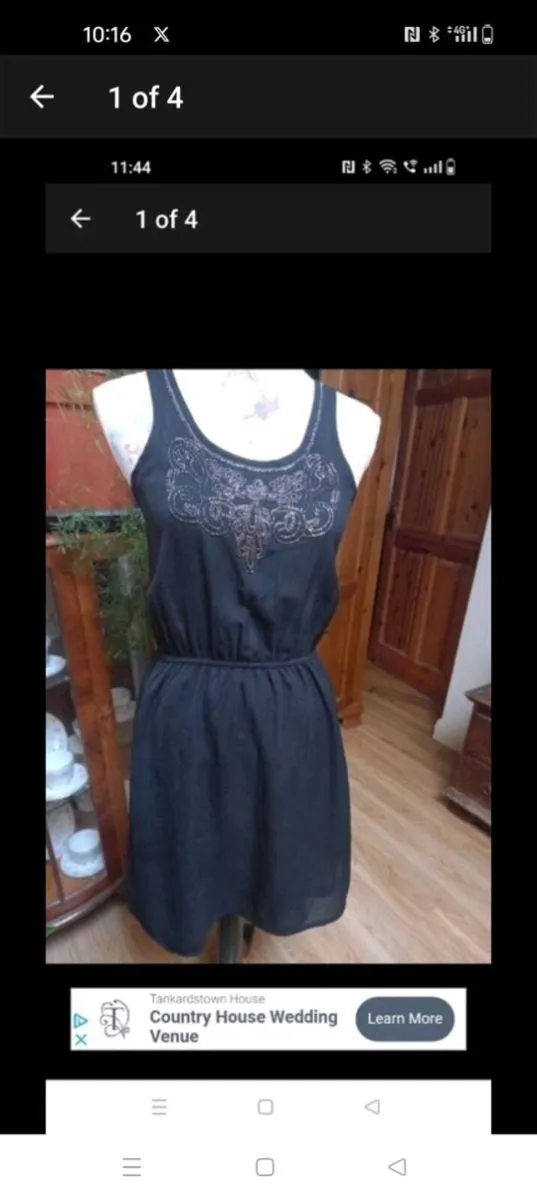 SELECT black elasticated waist with detail on the - Image 1