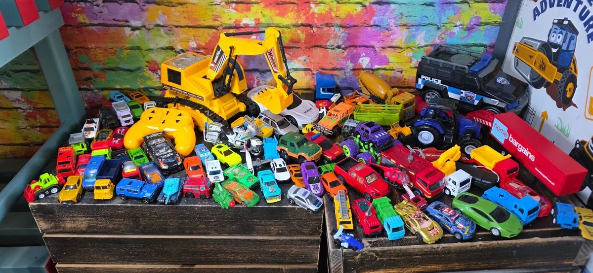 Toys car set 3 + RC car - Image 1