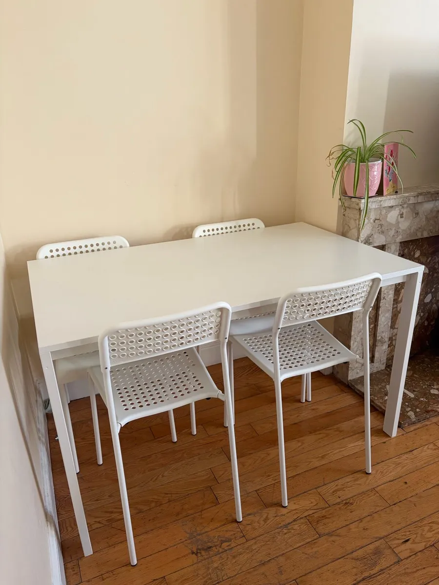 Ikea table and 4 chairs - Image 2