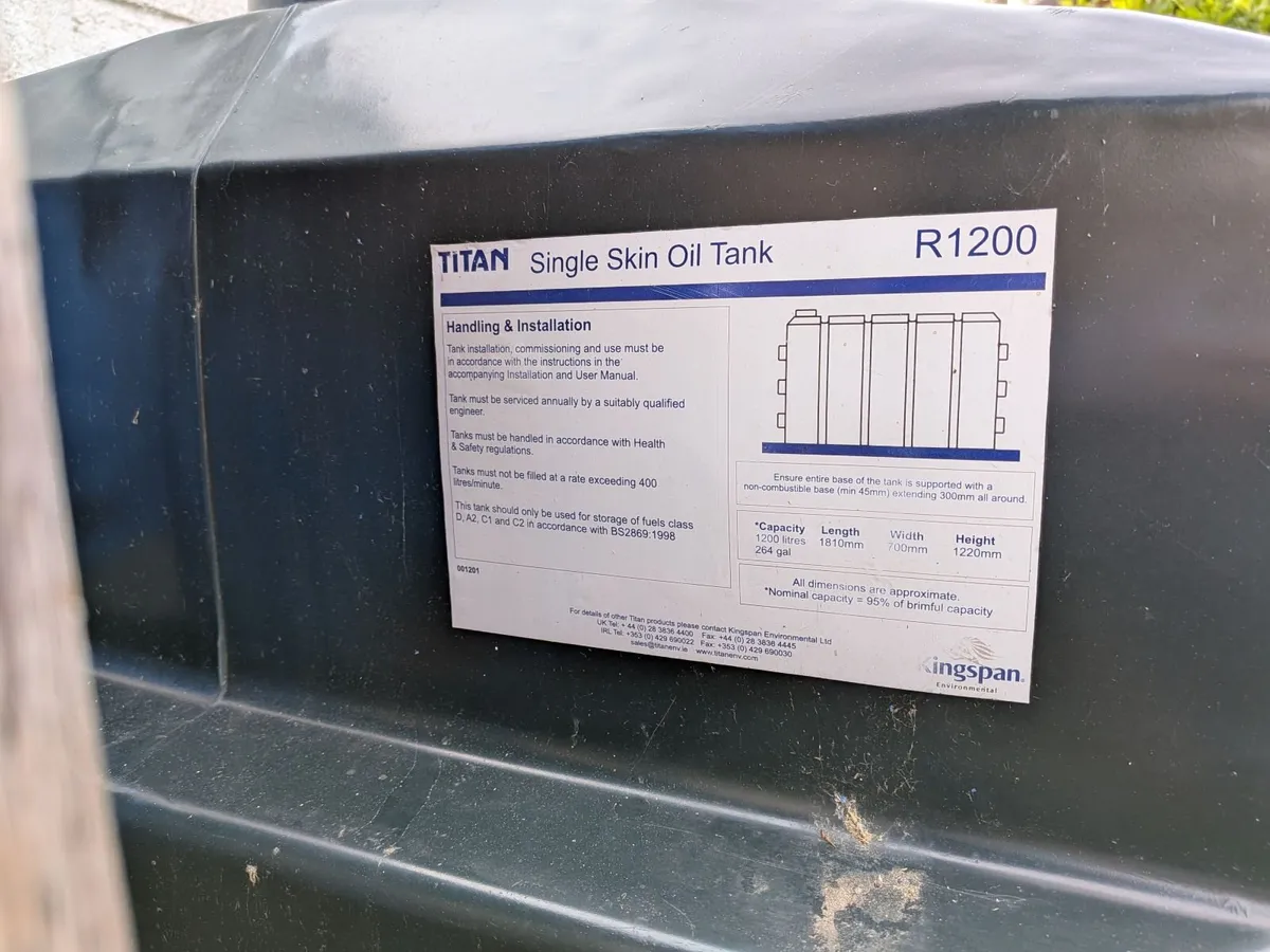 Oil Tank (1200 liters) - Image 2