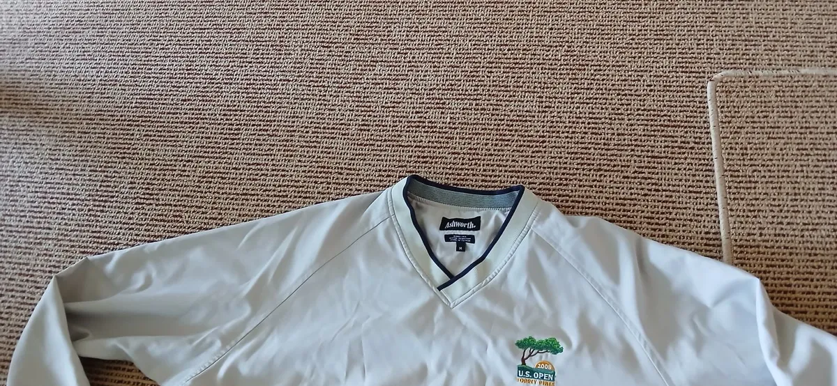 Men's Beige Golf Long sleeve jacket - Image 2